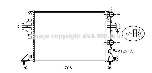 AVA QUALITY COOLING Радиатор, охлаждение двигателя OL2444